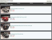 Tablet Screenshot of desantiagoautosales.net